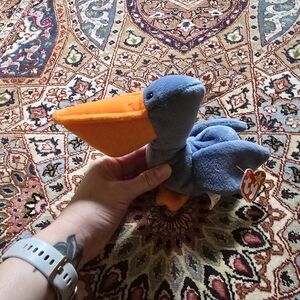 1996 Ty Beanie Baby "Scoop" Plush Pelican